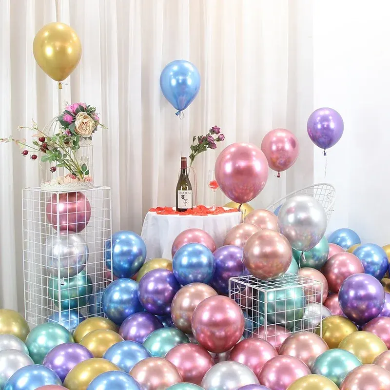 X inch Chrome laterex balloons