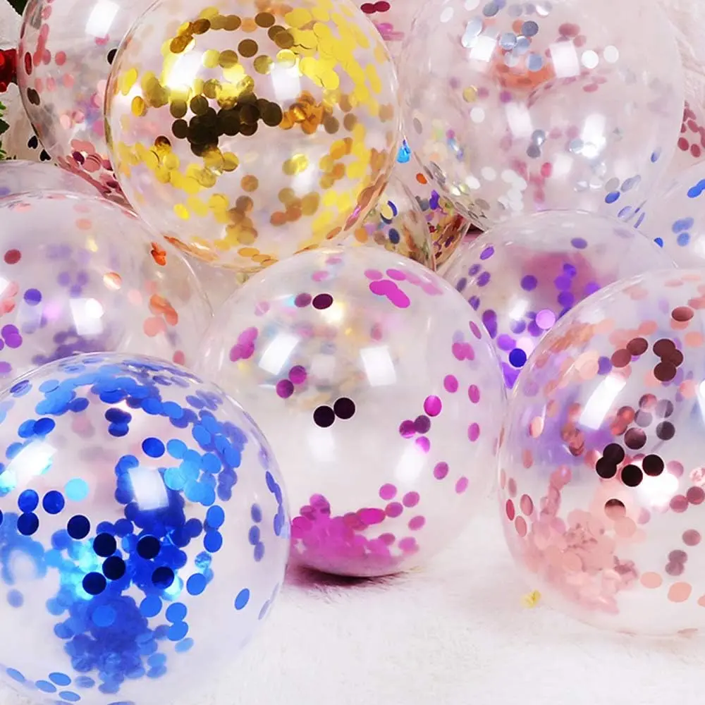 12 Inch Confetti Latex Balloons