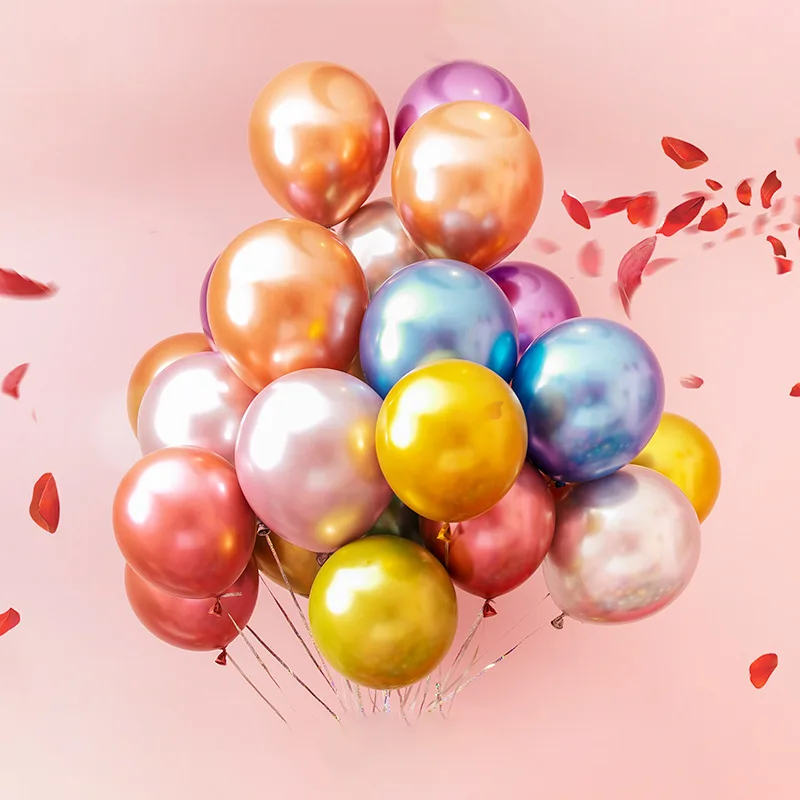 XII inch metallicis Latex Balloon