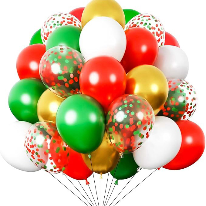 12inch mixta color christmas Balloon Set