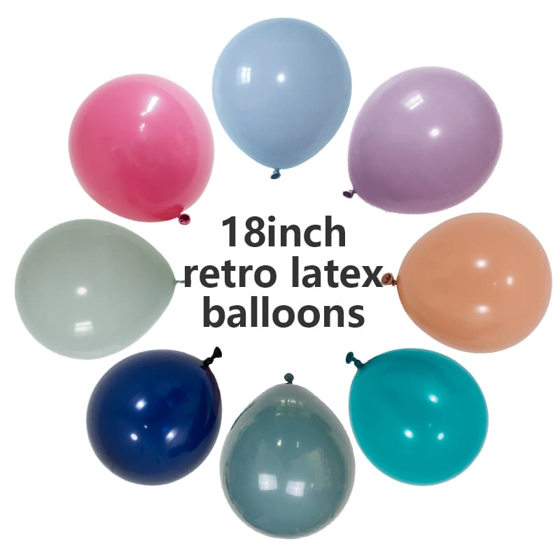 18 Inch Retro Latex Balloons