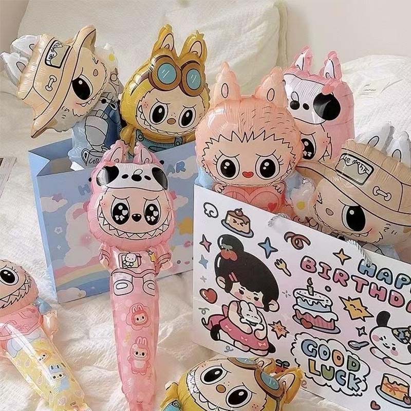 Quid Gas potest repleti cum Labubu Handheld Foil Balloon?
