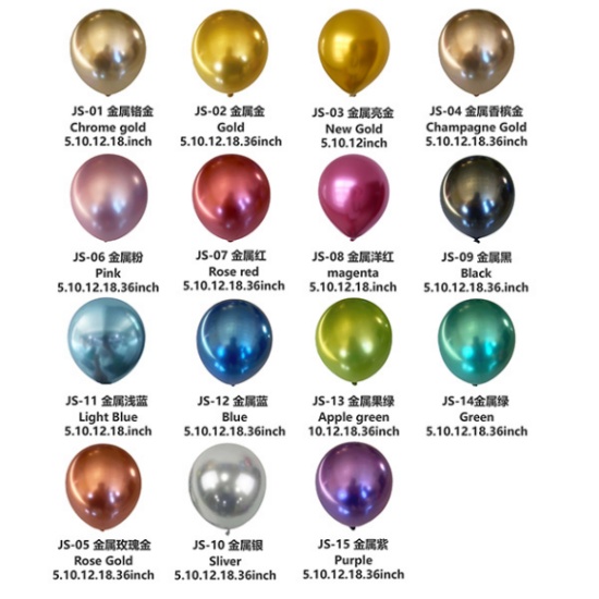 Quam approbare Metallic Latex Balloon Colorum pro Repetere Ordines