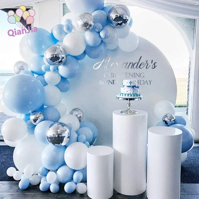 Dies natalis Blue Balloon Arch