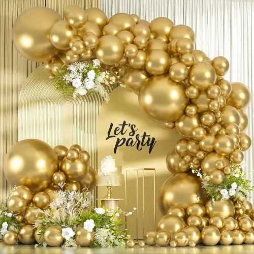 Chrome Aurum Balloons