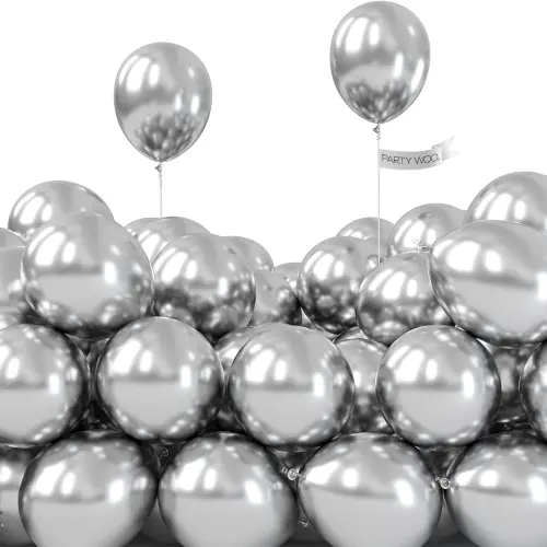 Chrome Silver Balloons