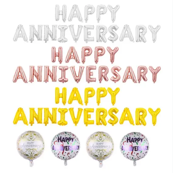 Beatus anniversary ffoyle Balloon ornamentum