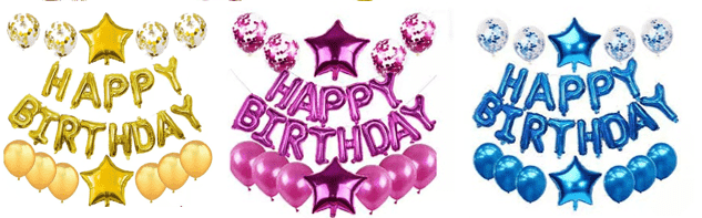 Letter foil Balloon Collocation