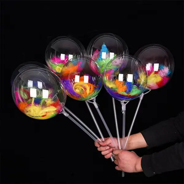 Bobo Balloon Ducitur cum Pluma implens