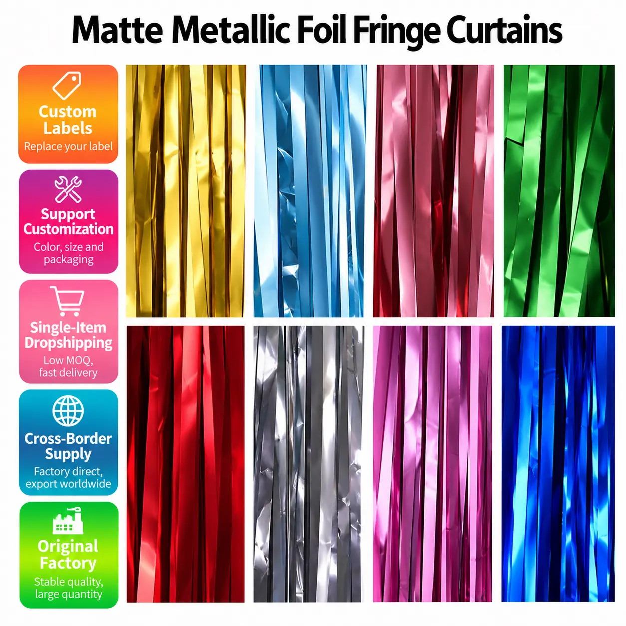 Matte Foil Finge vela