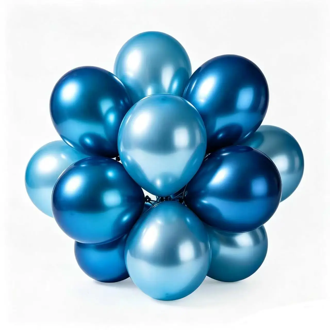 Metallic Blue Balloons
