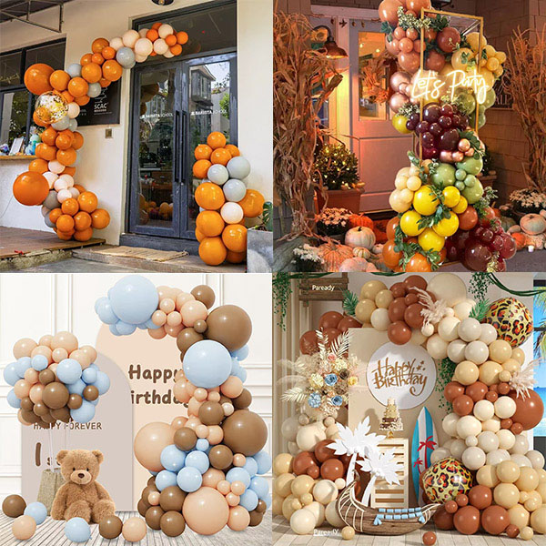 Retro coloratum Balloon Garland Ornamentum