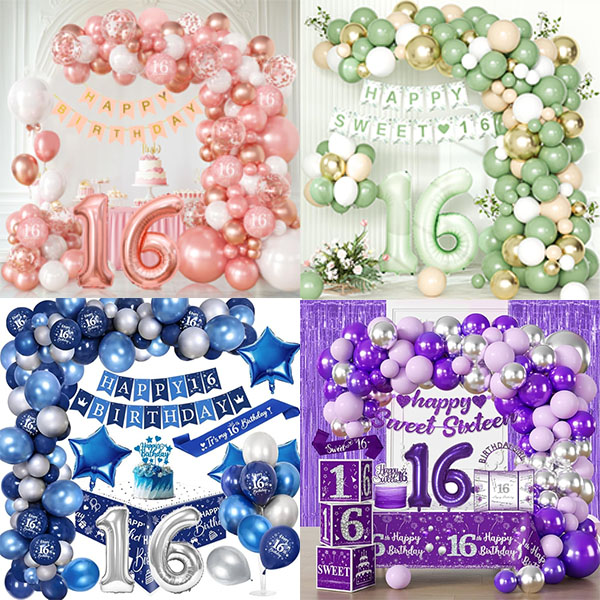 Dulce 16 Balloon arcus