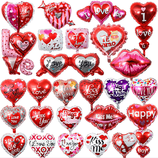 Valentine 'Dies ffoyle Balloon'